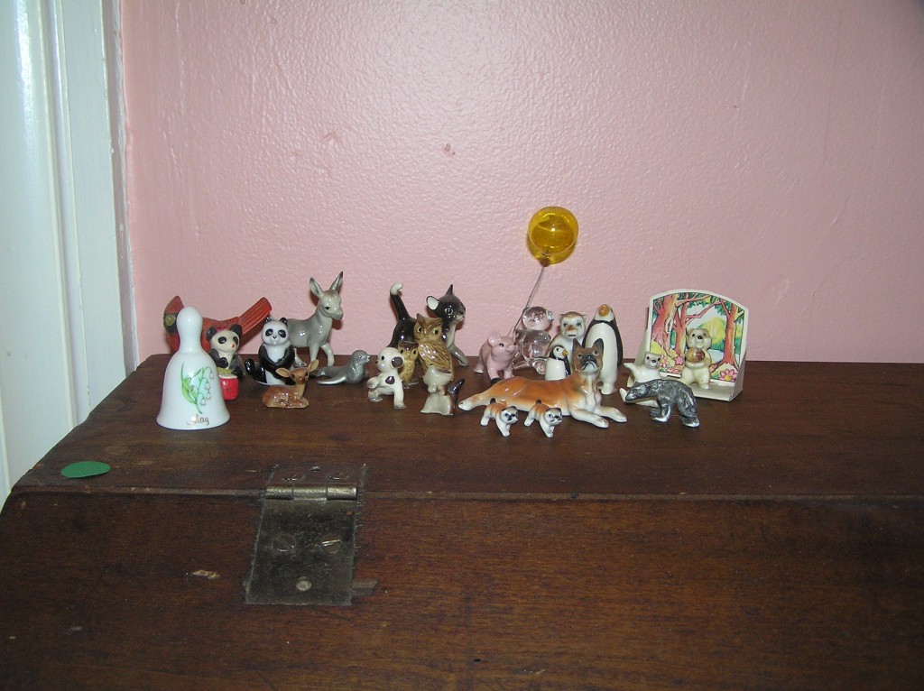 Additional miniatures that didn't fit in the cabinet.  