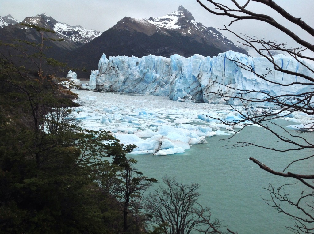Another glimpse of the glacier up close. The blues were incredible. The air was crisp and the ice made crackling noises.