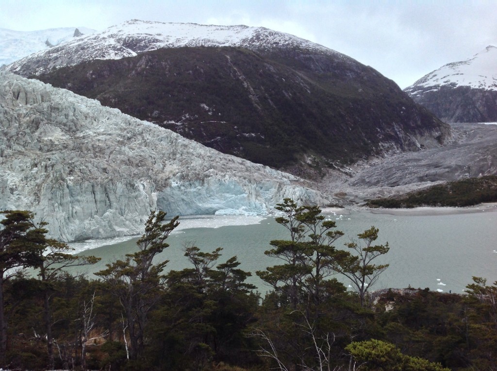 A view of Pia Glacier from the lookout point. 