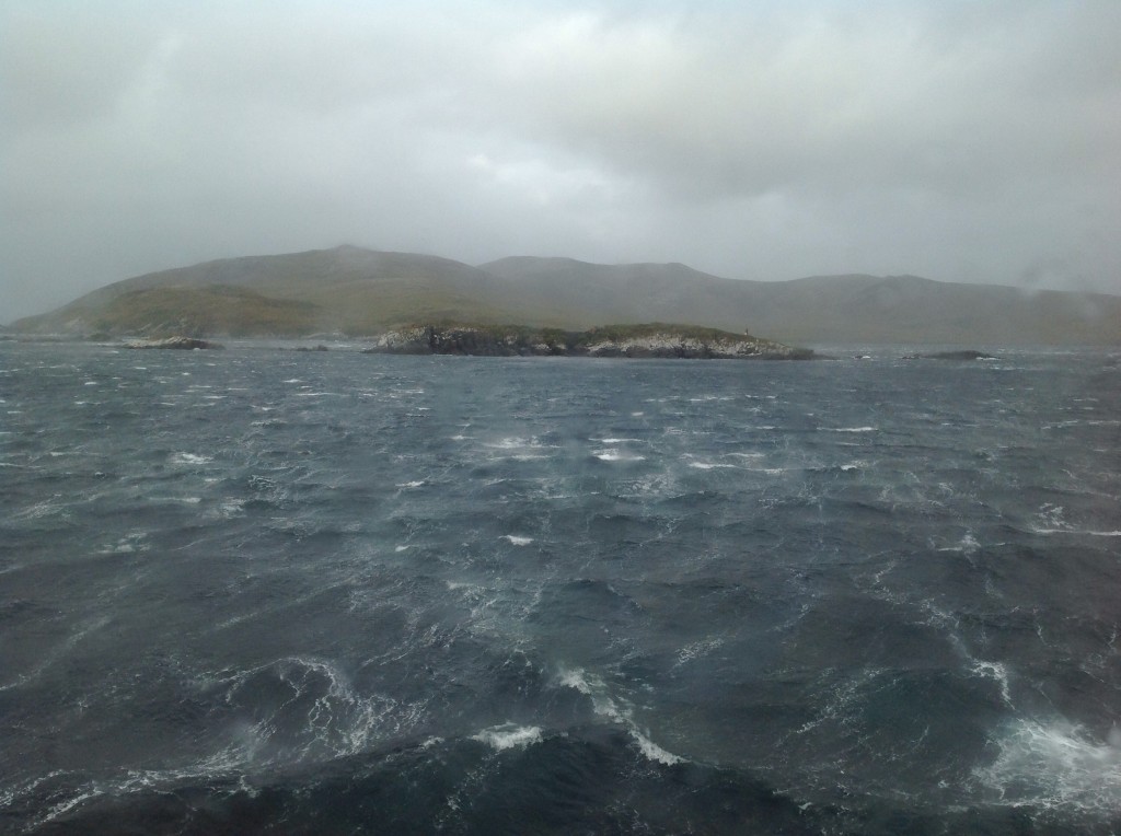 Approaching Cape Horn in increasingly turbulent conditions. 