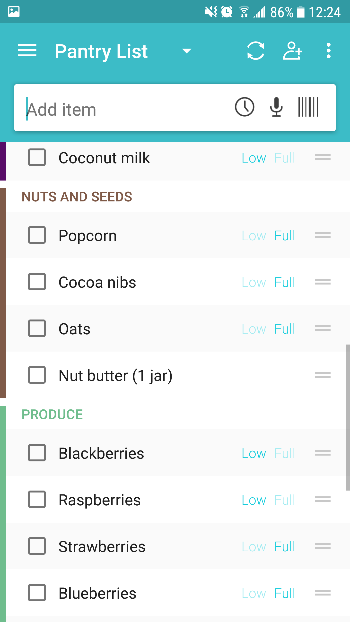 Grocery List App The Deletist   Screenshot 20170729 122414 